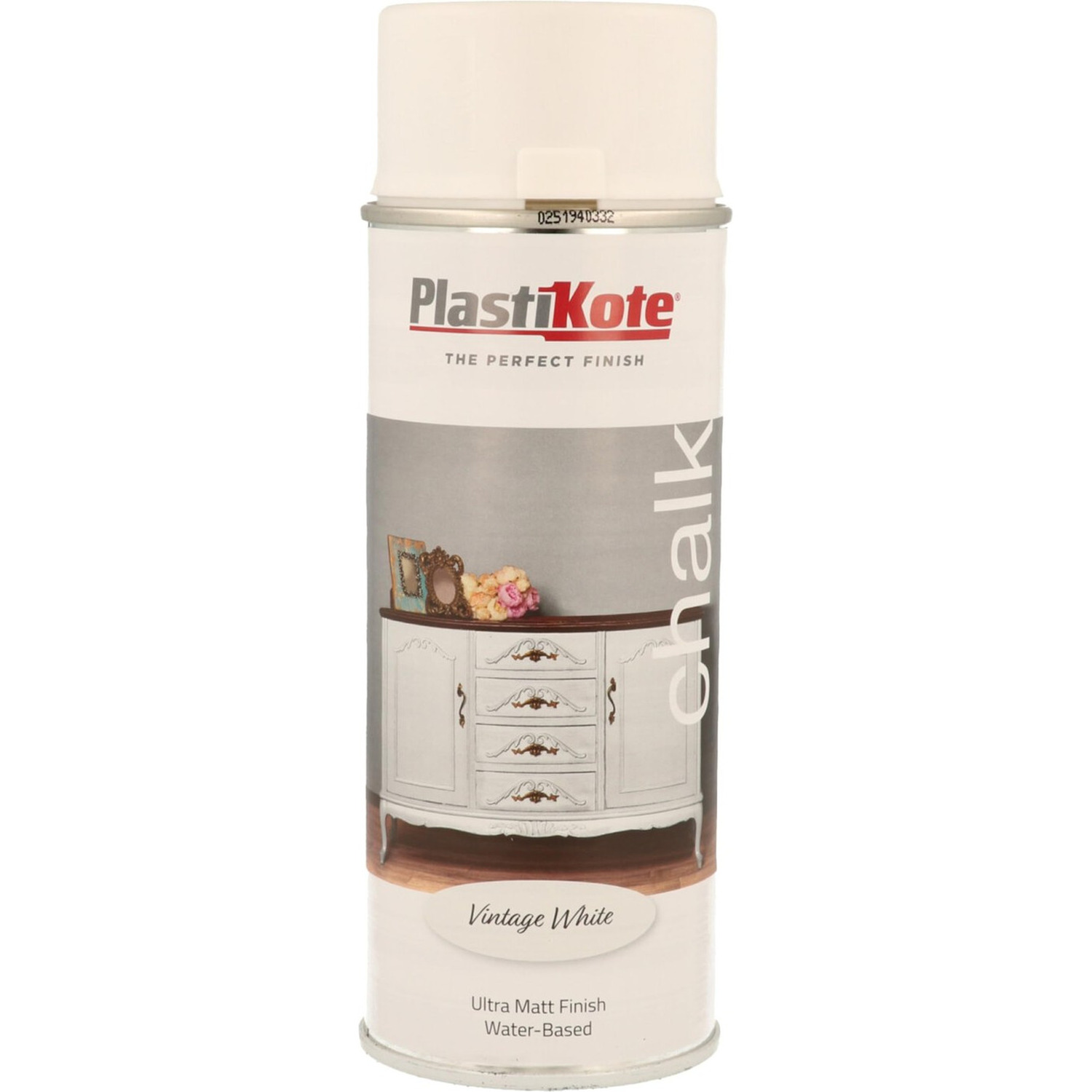 PlastiKote 440.0027100.076 Chalk Finish Spray Vintage White 400ml - Image 10