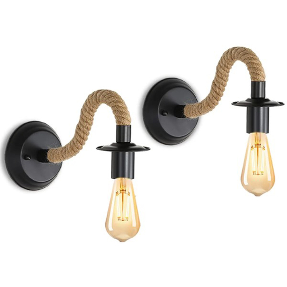 Set of 2 Vintage Wall Lights