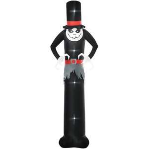 Inflatable Halloween Ghost, Hat & Built-In LED Lights