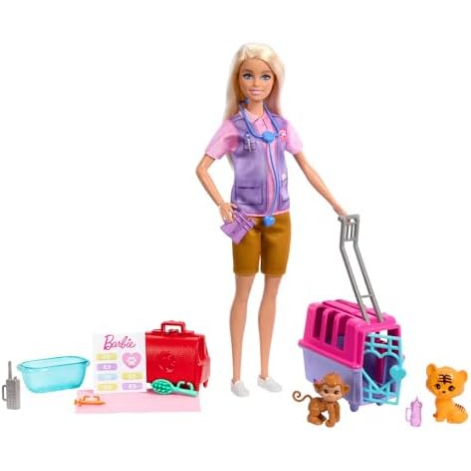 Barbie Careers Animal Rescue Playset With Blonde Doll And 2 Animals