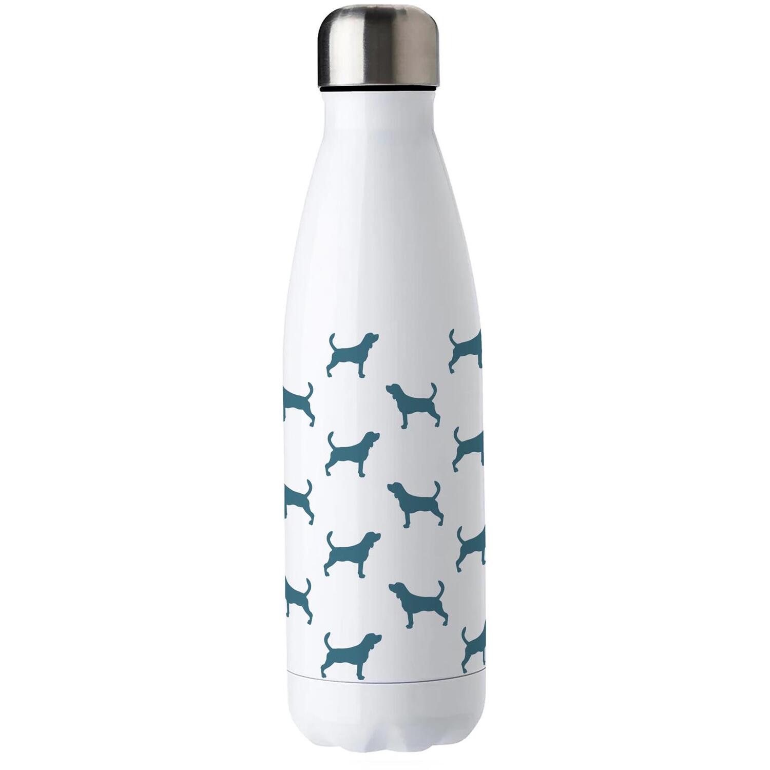 Purely Home Blue Beagle Silhouettes Stainless Steel Water Bottle