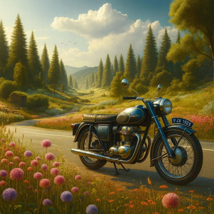 Motorbike Paint by Numbers Kit