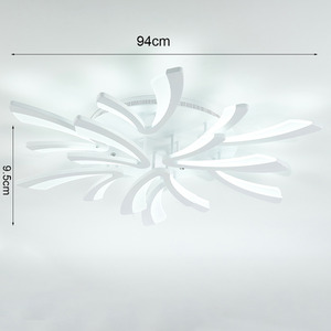 Silver / 90W / Cool White V-Shaped LED Flush Light shot 1080927