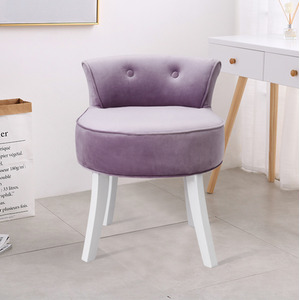 Purple Velvet Dressing Table Stool Make Up Paded Chairs shot 1330018