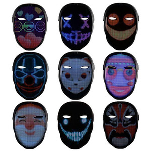 LED Display Colourful Face Changing Mask