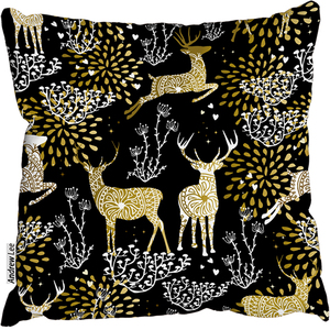Golden Christmas Stylish Cushion