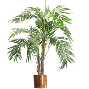 Premium Artificial palm tree with pot with Copper Metal Planter
