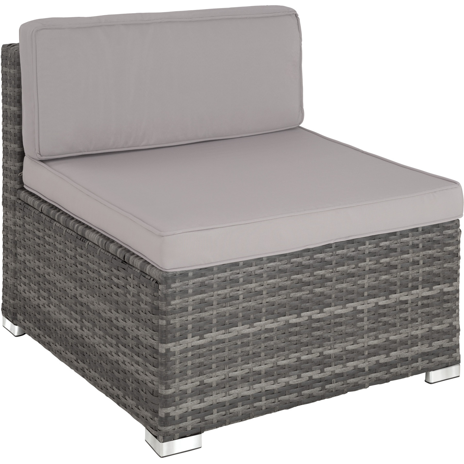 Rattan Garden Furniture Set Lounge Florence - Grey