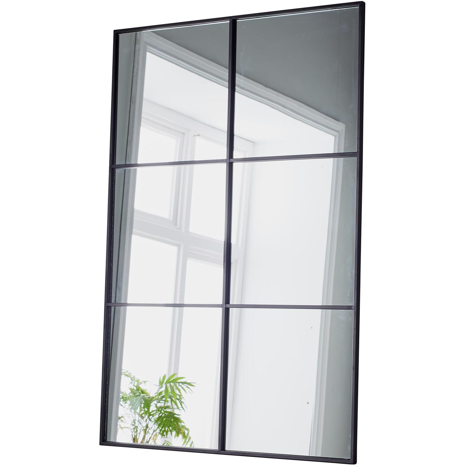Manhattan Window Mirror 120x80cm - Black