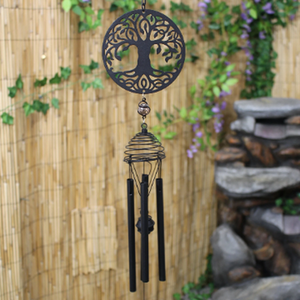 Silhouette Tree of Life Wind Chime