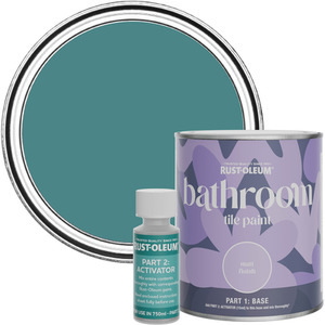 Rust-Oleum Bathroom Tile Paint in Matt Finish - Peacock Suit 750ml