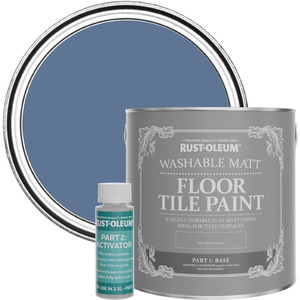Rust-Oleum Washable Matt Floor Tile Paint - Blue River 2.5L