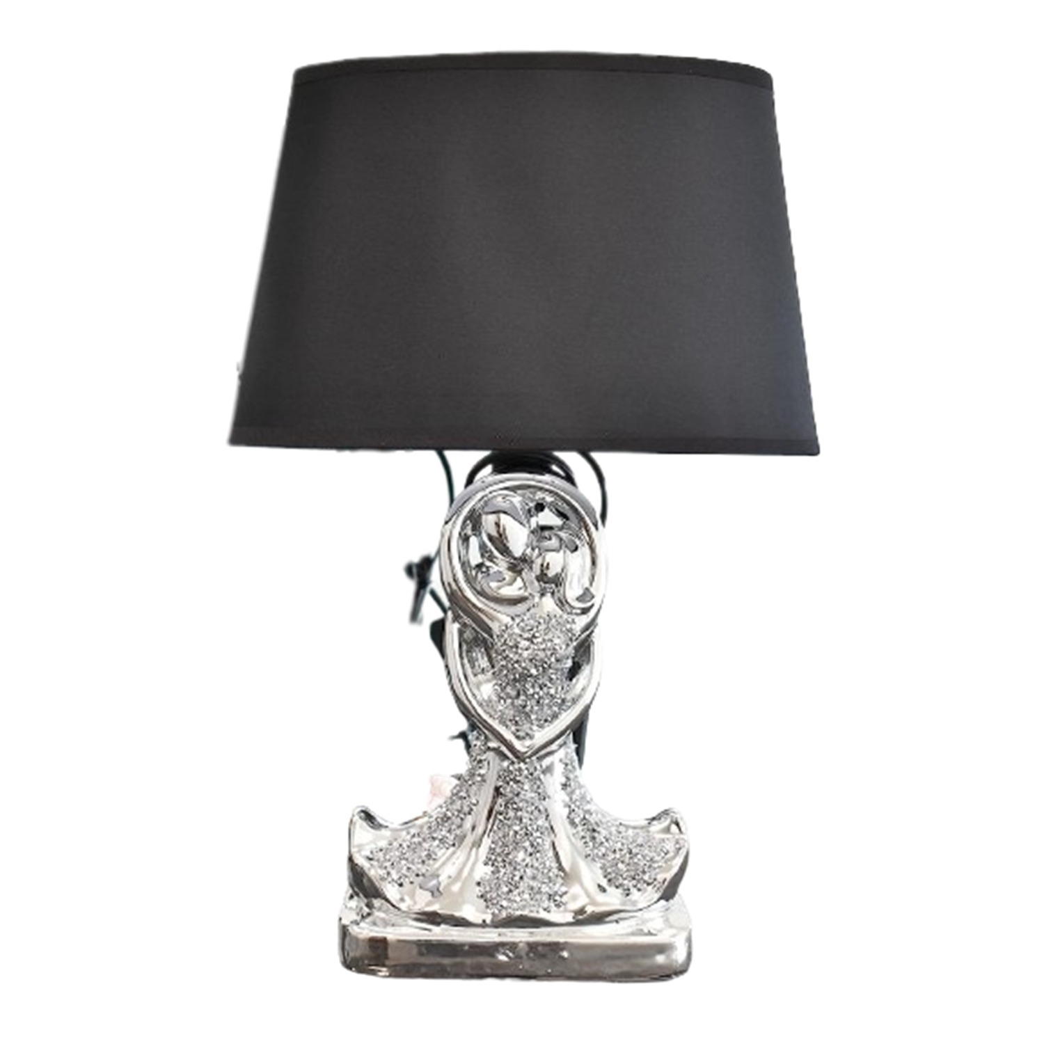 Image of Silver Crushed Jewel Dancing Couple Table&hellip;