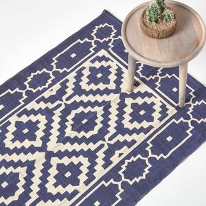 Homescapes Halmstad Scandi Style Cotton Printed Rug