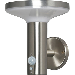 Uris Outdoor Solar Power Wall Light with PIR Sensor