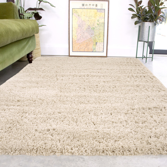 Super Soft Natural Shaggy Living Area Rug