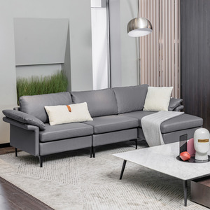 L-Shaped Modular Sofa Set
