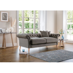 Olivia 3 Seater Velvet Chesterfield Sofa
