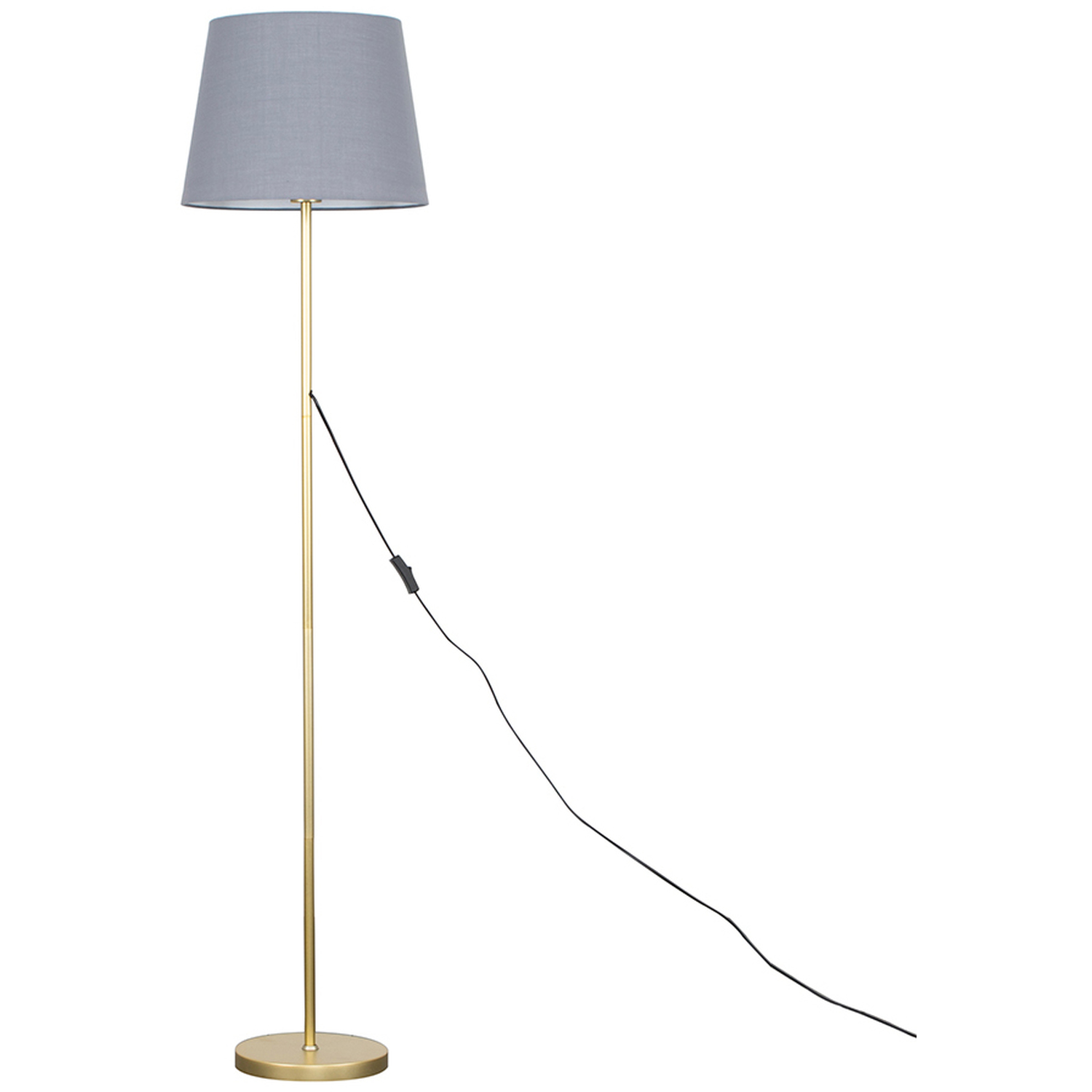 Image of Charlie Gold Modern Stem Floor Lamp&hellip;