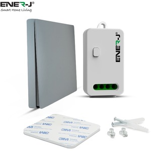 1 Gang Wireless Kinetic Switch, Silver with 500W RF Receiver