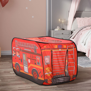 Livingandhome Kids Fire Engine-Themed Play Tent