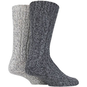 2 Pairs Thick Wool Hiking Boot Socks for Winter