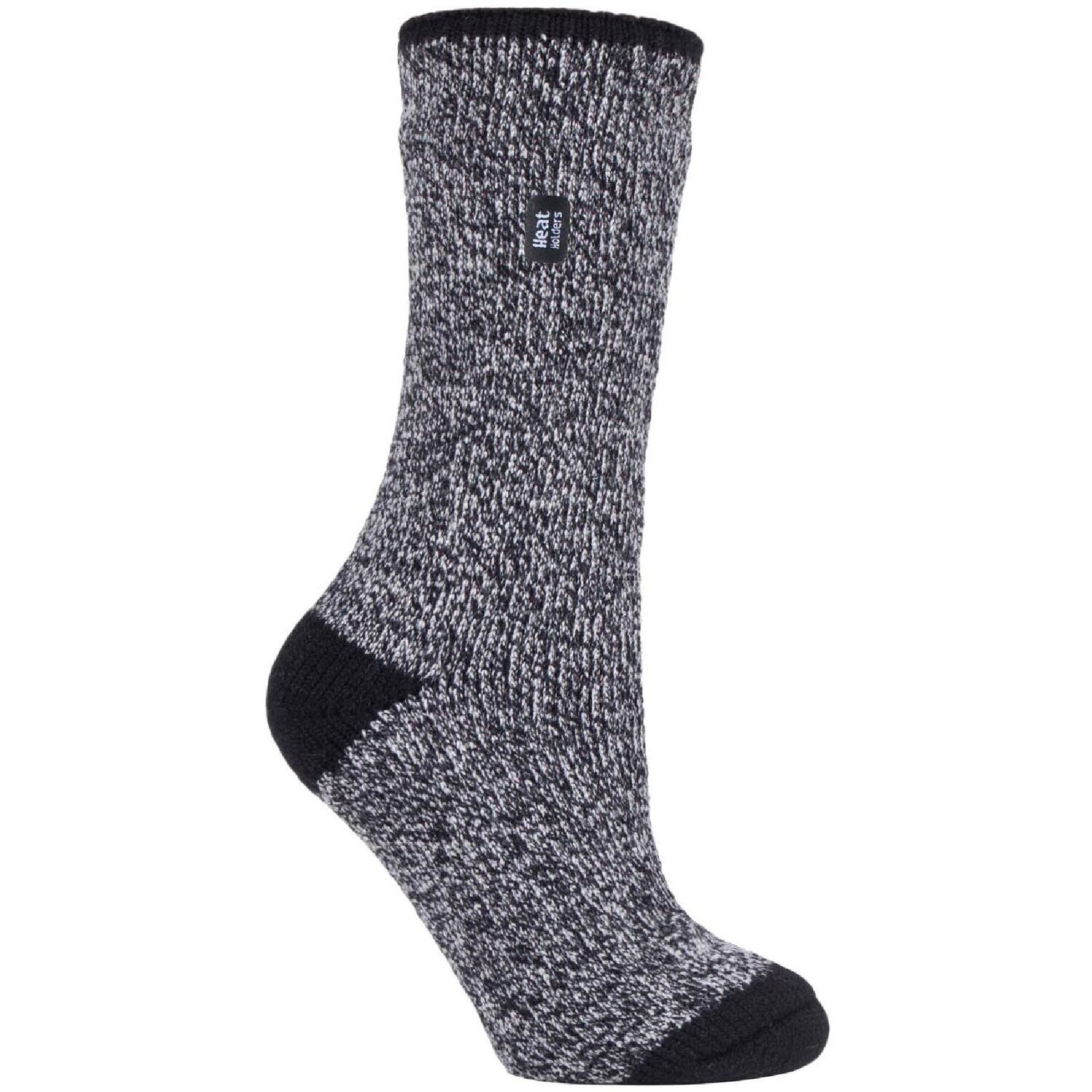 Heat Holders Ladies Luxury Thick Thermal Socks for Winter - Black