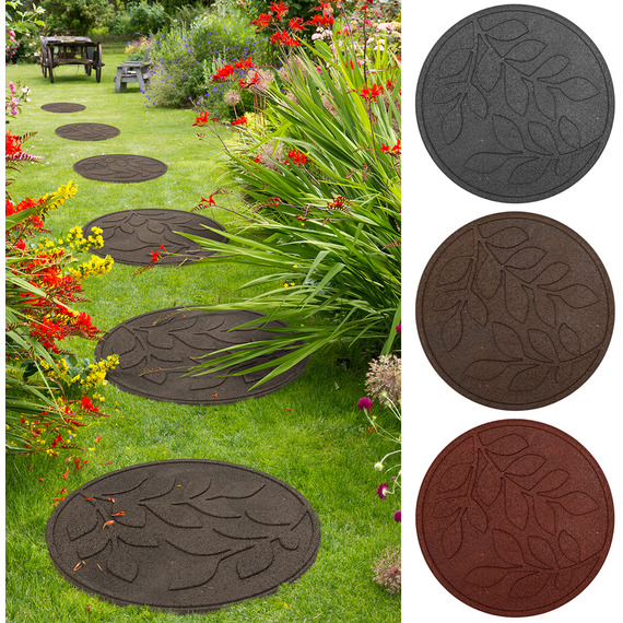 Eco-Friendly Garden Leaves Stepping Stones