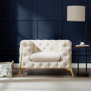 Panther Armchair Chesterfield Design Velvet Fabric