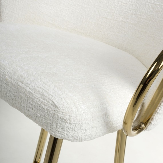 Volero Linen Effect Bar Stool