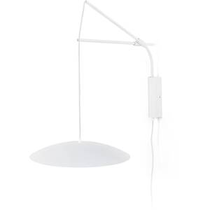 Slim Led Wall Lamp Extendable White 40cm