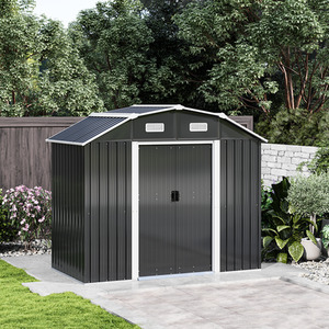 Breeins 7 x 4 ft Heavy Duty Metal Garden Storage Shed