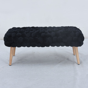 Cushla Bubbly Velvet Large Footstool