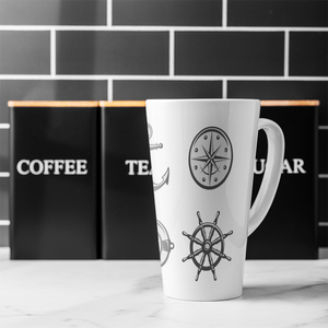 Nautical Icons Latte Mug