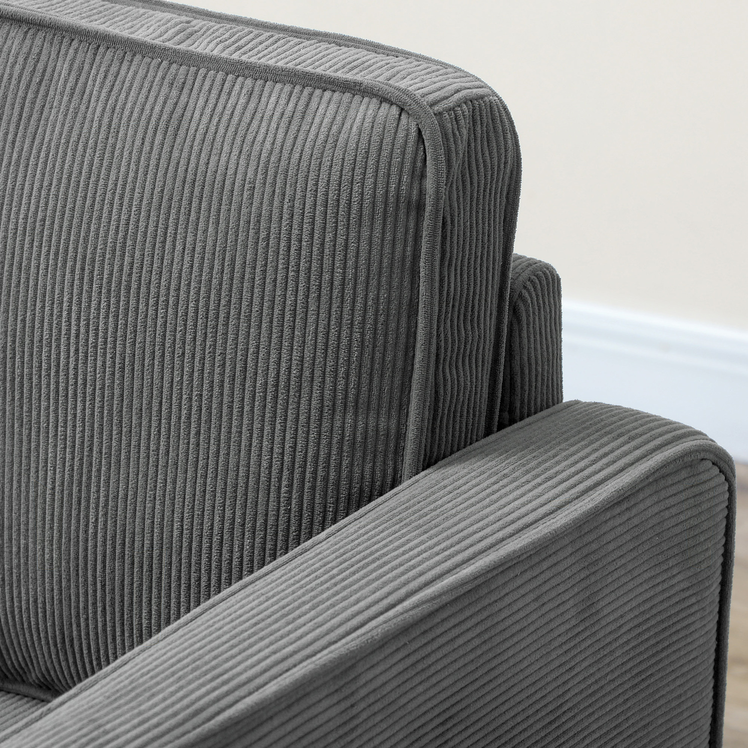 HOMCOM Compact 2 Seater Sofa with Under Seat Storage