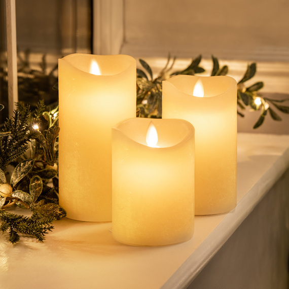 Dancing LED Candles Set Of 3