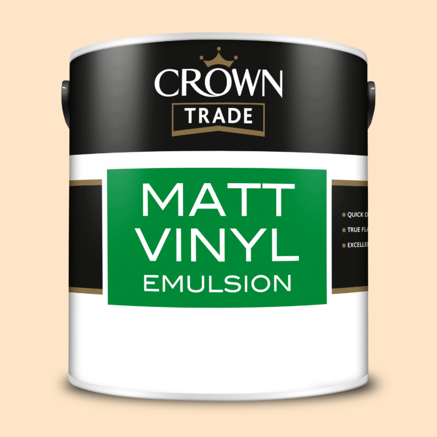 Crown Trade Vinyl Matt Mixed Colour - Soft Cream  / 2.5l