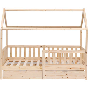 HMD Kids House Bed Frame with 2 Storage Drawers