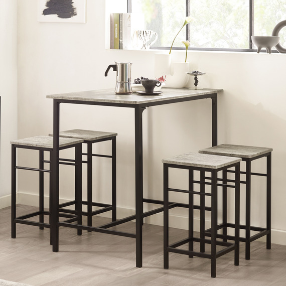 SoBuy 5 Pieces Kitchen Breakfast Bar Set