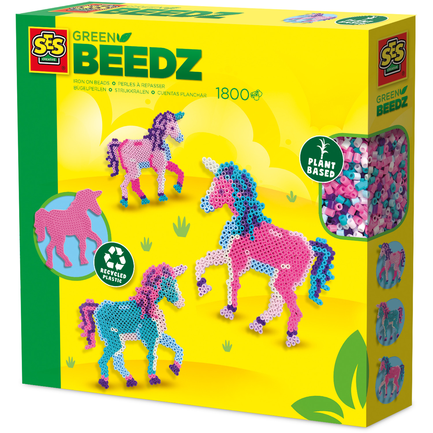 Green Beedz - Iron on beads set unicorn