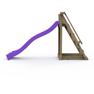 Purple Children's Wooden 8ft Freestanding Garden Slide shot 7778360