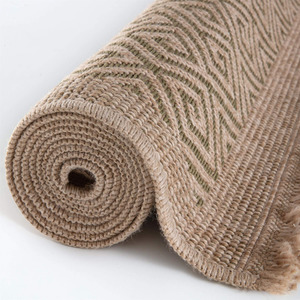 Green Nature Collection Circle Geometric Outdoor Rug shot 7866190