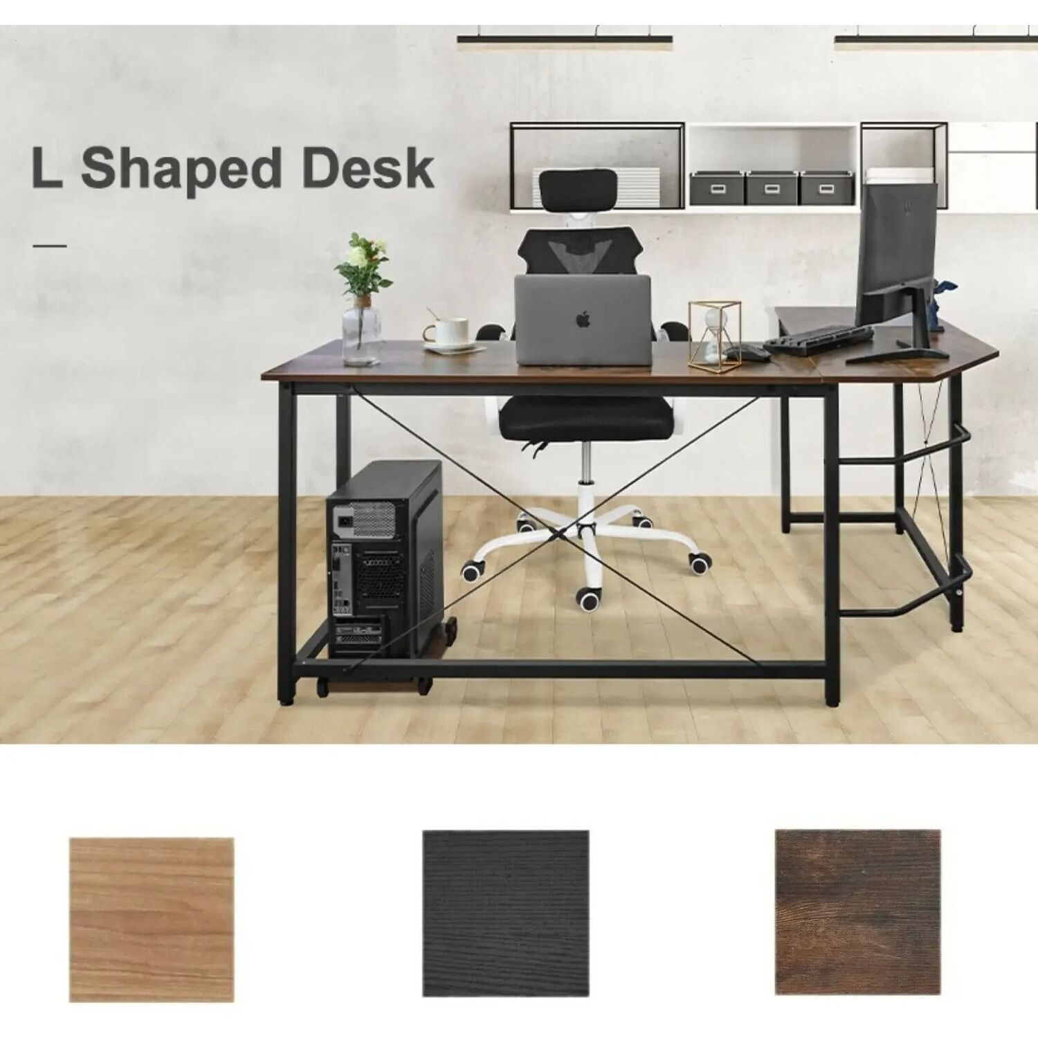 Corner Desk For Home Office - Brown
