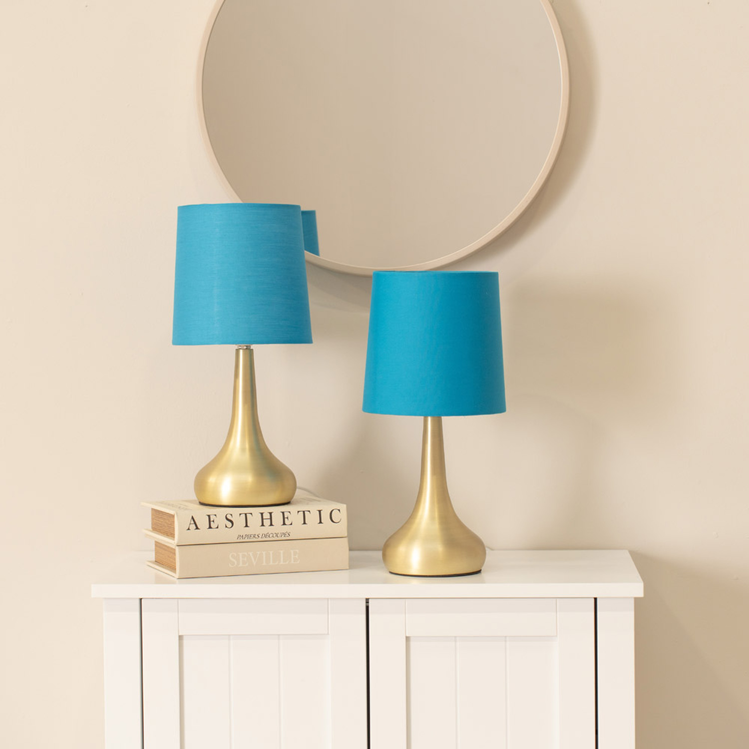 Image of Teardrop Pair of Gold Touch Table&hellip;