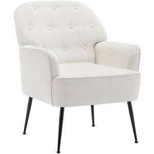Chenille Fabric Upholstered Armchair