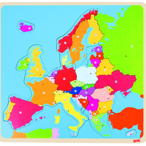 Wooden 35 Piece Europe Puzzle