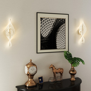 HOMCOM 2 Pack Wall Lamp, Colour Temperature Adjustable