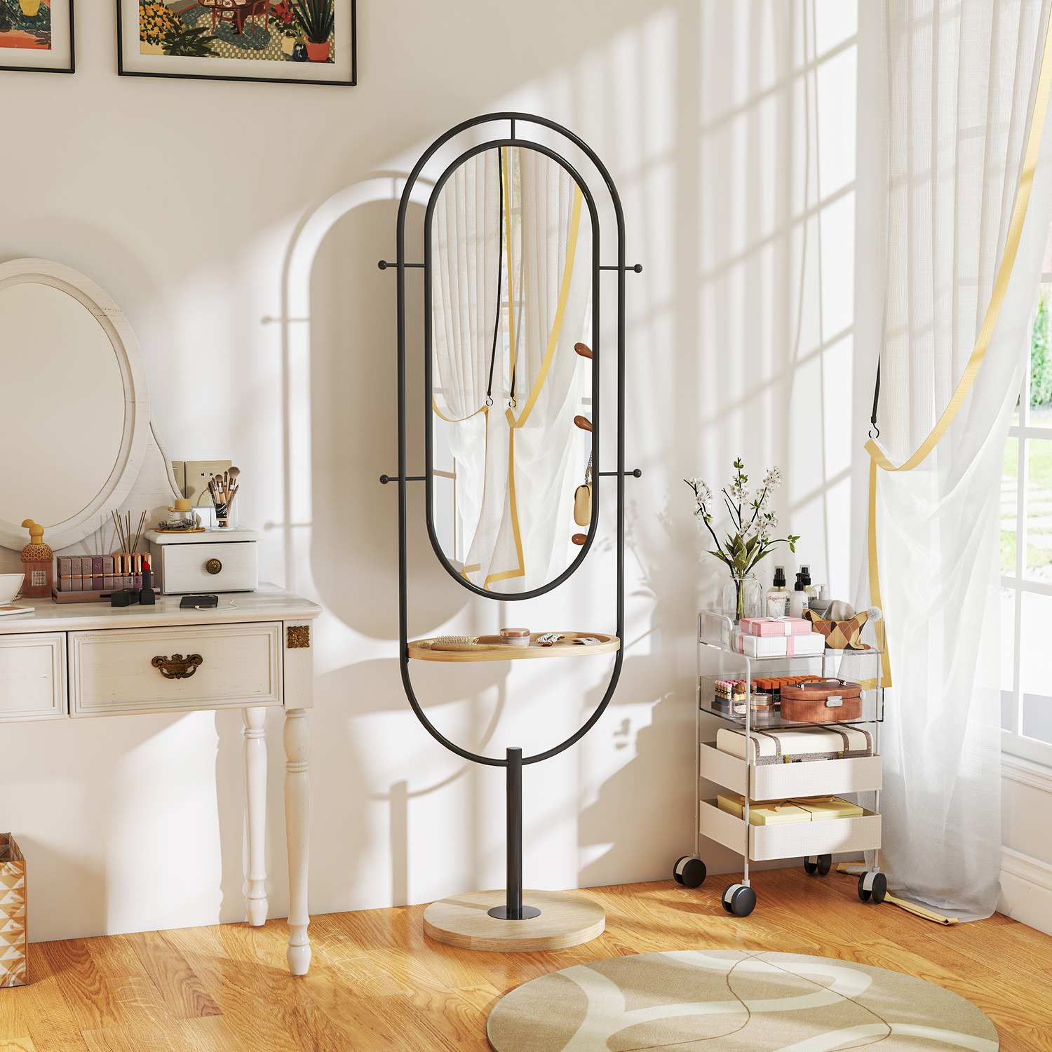 Image of HOMCOM Full Length Mirror Free Standing&hellip;