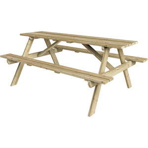 Rowlinson Traditional 1.8m Timber Picnic Table
