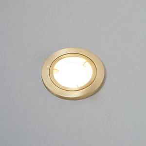 Satin Brass / 13.5cm 2 Pack of Fixed Recessed Fire Rated IP20 Downlights shot 10029009